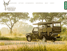 Tablet Screenshot of nhongosafaris.co.za